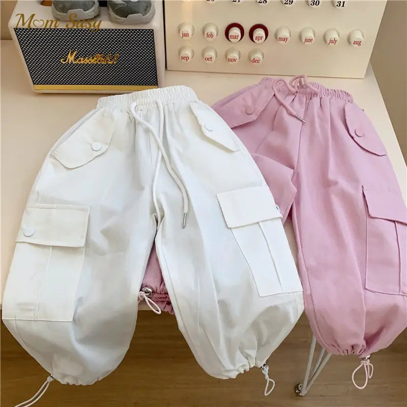 Cotton Cargo Pants for Infants and Toddlers (All Seasons)